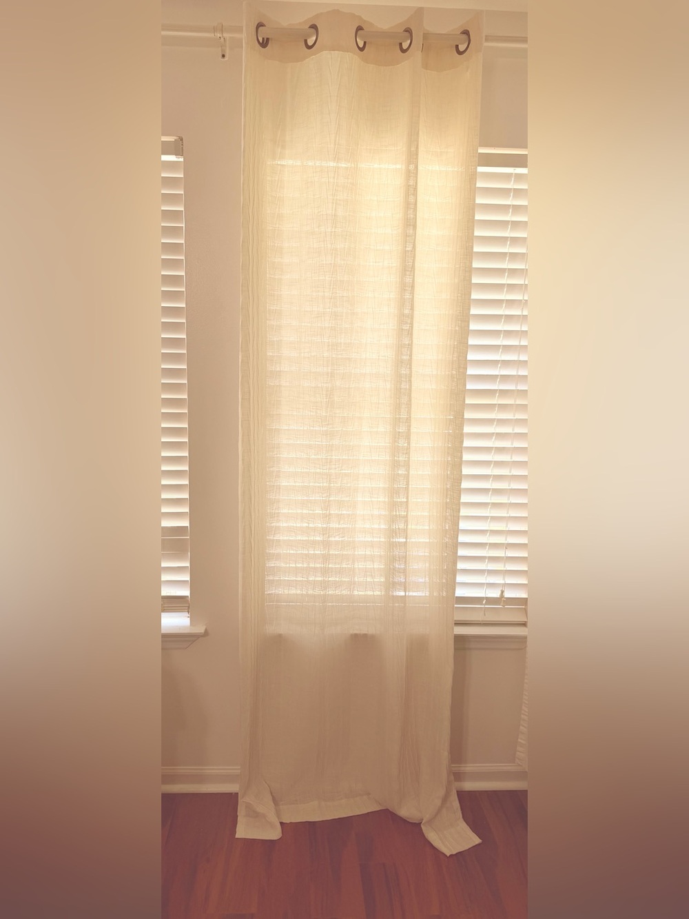 2 Grommet Textured Curtains 50 x 96